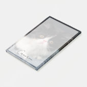 Kutest Baby Animals | Fluffy B&W Kitten Post-it® Notes (Schuin)