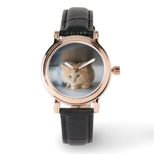 Kutest Baby Animals   Fluffy Oranje Kitten Horloge