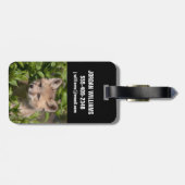 Kutest Baby Animals | Fox Kit Bagagelabel (Achterkant horizontaal)