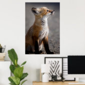 Kutest Baby Animals | Fox Portret Baby Poster (Thuiskantoor)