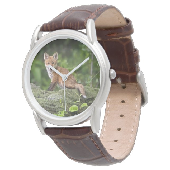 Kutest Baby Animals | Foxy Smile Horloge (Gekanteld)
