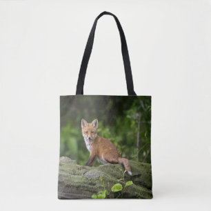 Kutest Baby Animals Foxy Smile Tote Bag