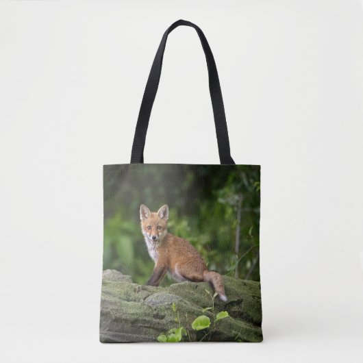 Kutest Baby Animals | Foxy Smile Tote Bag (Voorkant)