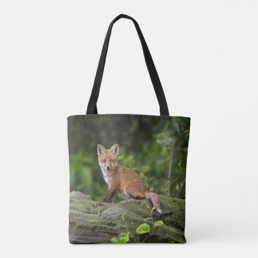 Kutest Baby Animals | Foxy Smile Tote Bag (Achterkant)