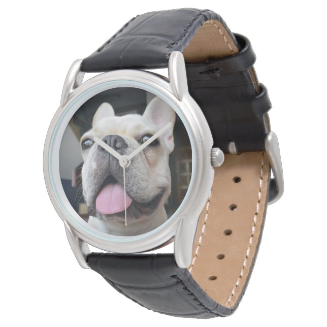 Kutest Baby Animals | Frans Bulldog Face Horloge (Gekanteld)