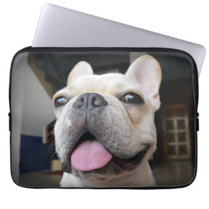Kutest Baby Animals   Frans Bulldog Face Laptop Sleeve