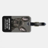 Kutest Baby Animals | Franse Bulldog Bagagelabel (Achterkant horizontaal)