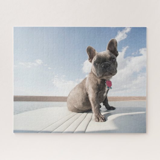 Kutest Baby Animals | Franse Bulldog Boating Legpuzzel (Horizontaal)