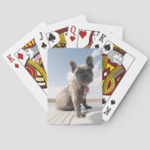 Kutest Baby Animals | Franse Bulldog Boating Pokerkaarten (Achterkant)