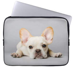 Kutest Baby Animals   Franse Bulldog Down Laptop Sleeve