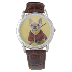 Kutest Baby Animals   Franse Bulldog Dpress Horloge