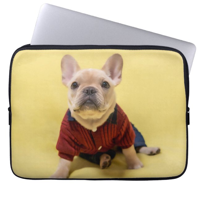 Kutest Baby Animals | Franse Bulldog Dpress Laptop Sleeve (Voorkant)