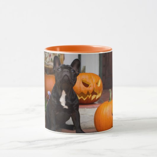 Kutest Baby Animals | Franse Bulldog Halloween Mok (Midden)