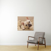 Kutest Baby Animals | Franse Bulldog Head Tilt Wandkleed (In Situ (horizontaal))