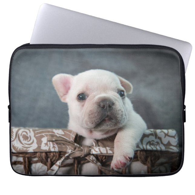 Kutest Baby Animals | Franse Bulldog Laptop Sleeve (Voorkant)