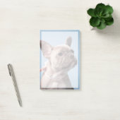 Kutest Baby Animals | Franse Bulldog Pink Bow Post-it® Notes (Kantoor)