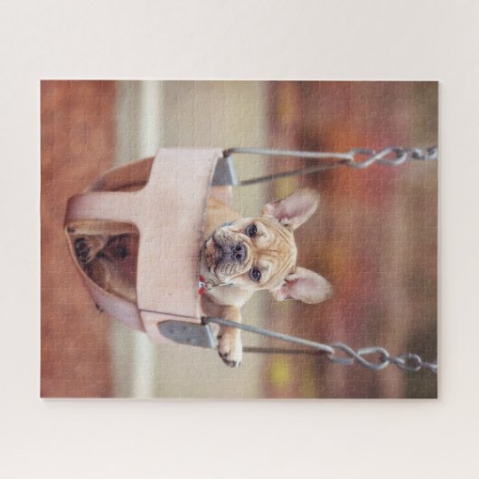 Kutest Baby Animals | Franse Bulldog Playground Legpuzzel (Horizontaal)