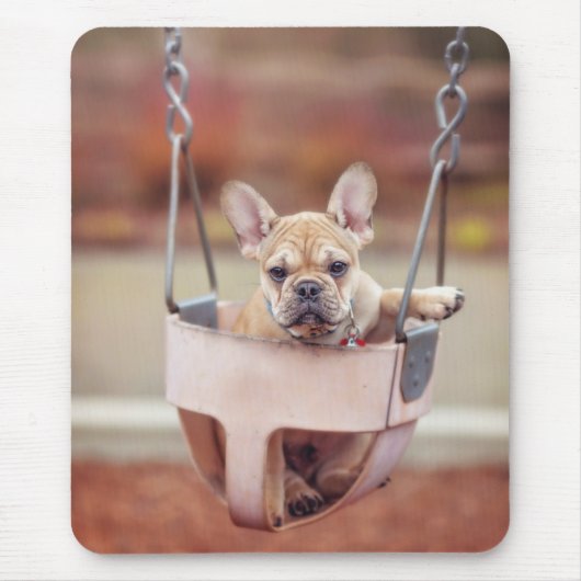 Kutest Baby Animals | Franse Bulldog Playground Muismat (Voorkant)