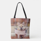 Kutest Baby Animals | Franse Bulldog Playground Tote Bag (Achterkant)