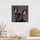 Kutest Baby Animals | Franse Bulldog Poster (Keuken)