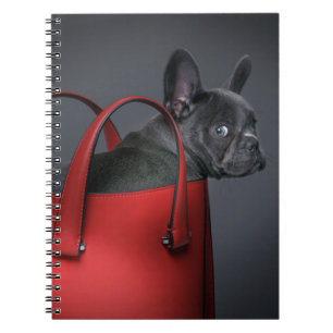 Kutest Baby Animals   Franse Bulldog Red Hand Bag Notitieboek