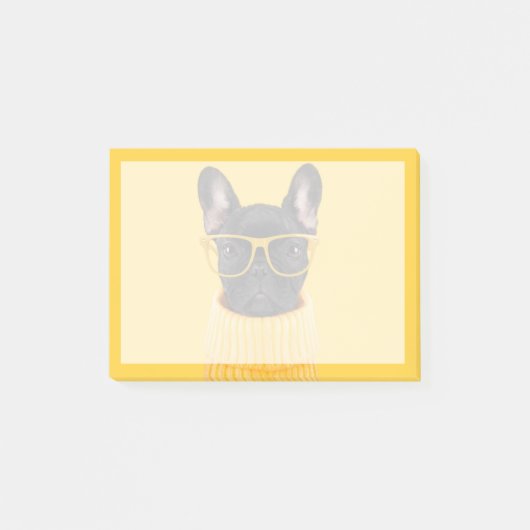 Kutest Baby Animals | Franse Bulldog Sunbril Post-it® Notes (Voorkant)
