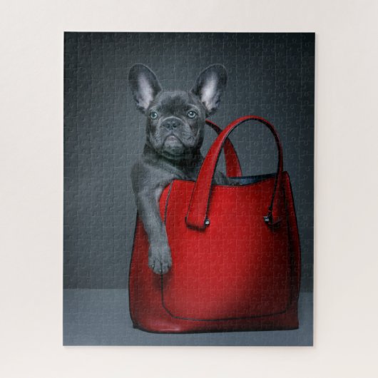 Kutest Baby Animals | Franse hond in handtas Legpuzzel (Verticaal)