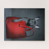 Kutest Baby Animals | Franse hond in handtas Legpuzzel (Horizontaal)