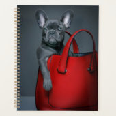 Kutest Baby Animals | Franse hond in handtas Planner (Voorkant)