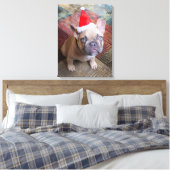 Kutest Baby Animals | Franse kerstfeestdag Canvas Afdruk (Insitu (Slaapkamer))