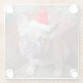 Kutest Baby Animals | Franse kerstfeestdag Glazen Onderzetter (Achterkant)