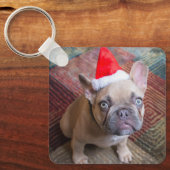 Kutest Baby Animals | Franse kerstfeestdag Sleutelhanger (Voorkant)