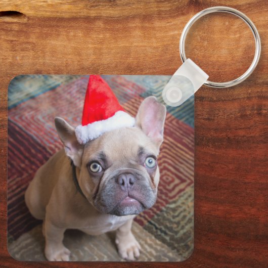 Kutest Baby Animals | Franse kerstfeestdag Sleutelhanger (Achterkant)