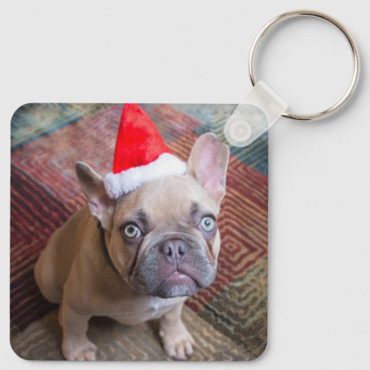 Kutest Baby Animals | Franse kerstfeestdag Sleutelhanger (Achterkant)