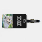 Kutest Baby Animals | Gele labrador Retrievers Bagagelabel (Achterkant horizontaal)