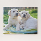Kutest Baby Animals | Gele labrador Retrievers Legpuzzel (Horizontaal)