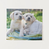 Kutest Baby Animals | Gele labrador Retrievers Wandkleed (Voorkant (horizontaal))