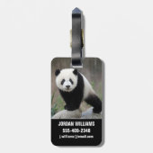 Kutest Baby Animals | Giant Panda Baby Bagagelabel (Achterkant verticaal)