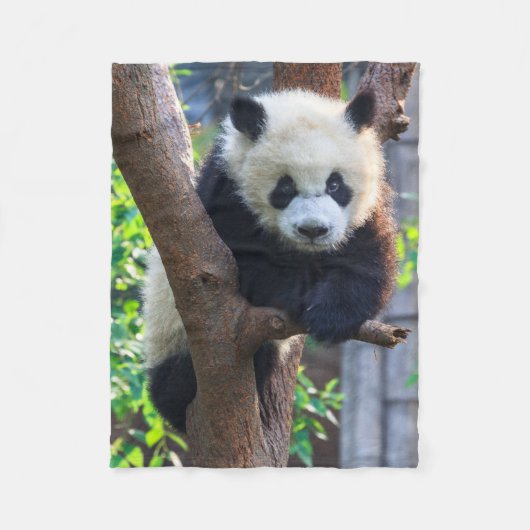 Kutest Baby Animals | Giant Panda Cub Fleece Deken (Voorkant)
