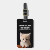 Kutest Baby Animals | Ginger Kitten Bagagelabel (Voorkant verticaal)