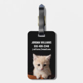 Kutest Baby Animals | Ginger Kitten Bagagelabel (Achterkant verticaal)