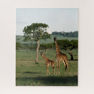 Kutest Baby Animals   Giraffe Calf & Mama Legpuzzel
