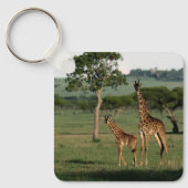 Kutest Baby Animals | Giraffe Calf & Mama Sleutelhanger (Voorkant)