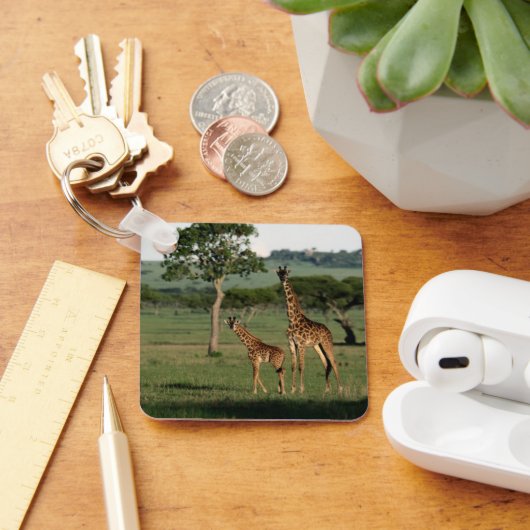 Kutest Baby Animals | Giraffe Calf & Mama Sleutelhanger (Bureau)