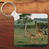 Kutest Baby Animals | Giraffe Calf & Mama Sleutelhanger (Voorkant)