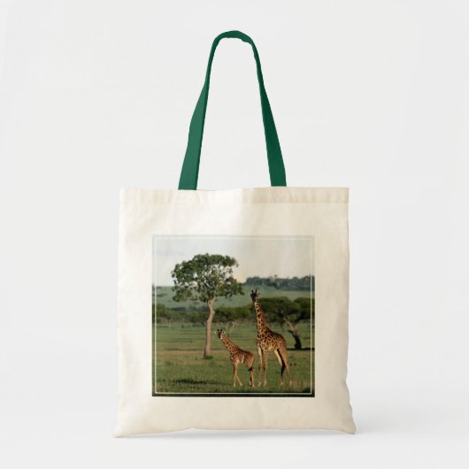Kutest Baby Animals | Giraffe Calf & Mama Tote Bag (Voorkant)