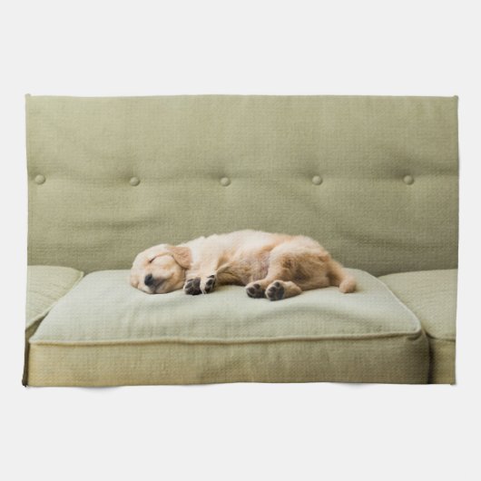 Kutest Baby Animals | Golden Retriever Puppy 2 Theedoek (Horizontaal)