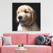 Kutest Baby Animals | Golden Retriever Puppy Canvas Afdruk (Insitu (Woonkamer))