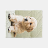 Kutest Baby Animals | Golden Retriever Puppy Fleece Deken (Voorkant (Horizontaal))