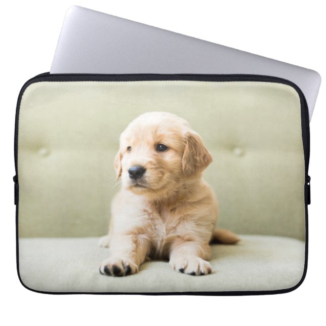 Kutest Baby Animals | Golden Retriever Puppy Laptop Sleeve (Voorkant)